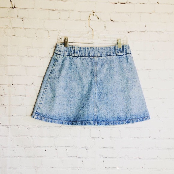 Mid 90s A-line jean skirt - Picture 2 of 5